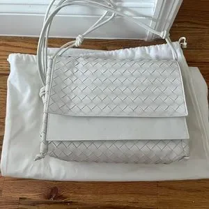 Bottega Veneta | Bags | New Bottega Veneta White Weave Cross